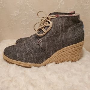 TOMS ESPADRILLE Denim Bootie